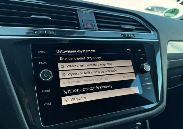 Volkswagen Tiguan cena 143900 przebieg: 109539, rok produkcji 2020 z Poręba małe 466